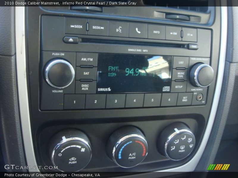 Inferno Red Crystal Pearl / Dark Slate Gray 2010 Dodge Caliber Mainstreet
