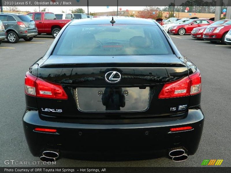 Obsidian Black / Black 2010 Lexus IS F