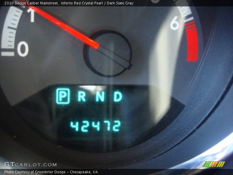 Inferno Red Crystal Pearl / Dark Slate Gray 2010 Dodge Caliber Mainstreet