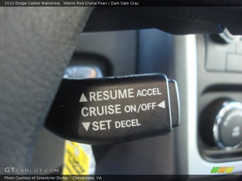 Inferno Red Crystal Pearl / Dark Slate Gray 2010 Dodge Caliber Mainstreet