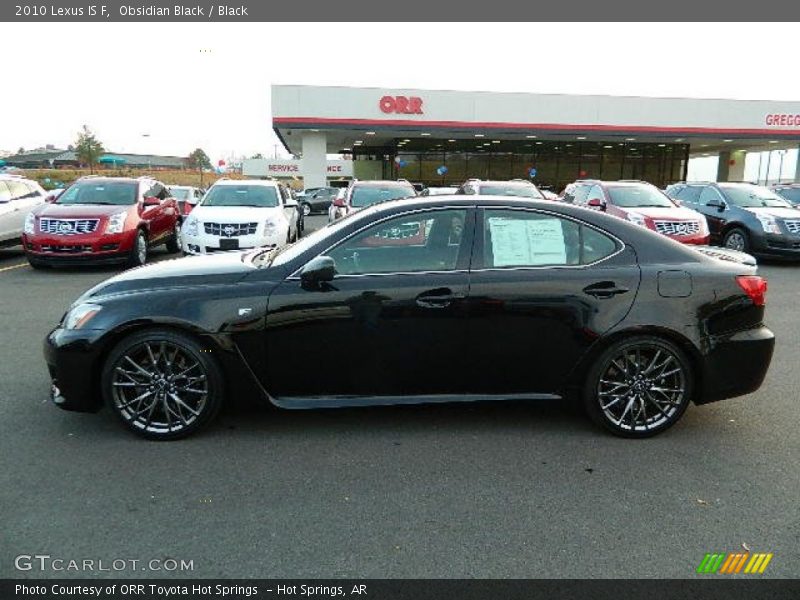 Obsidian Black / Black 2010 Lexus IS F