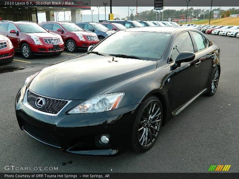 Obsidian Black / Black 2010 Lexus IS F