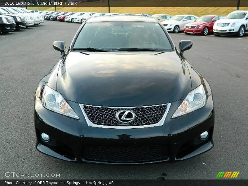 Obsidian Black / Black 2010 Lexus IS F