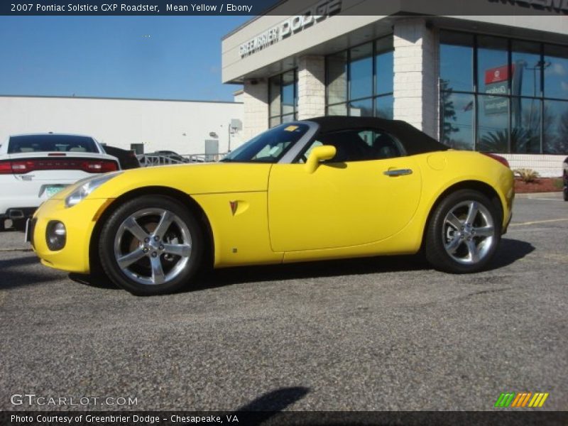 Mean Yellow / Ebony 2007 Pontiac Solstice GXP Roadster