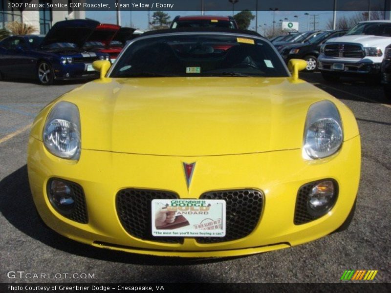 Mean Yellow / Ebony 2007 Pontiac Solstice GXP Roadster