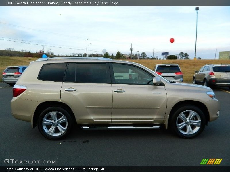Sandy Beach Metallic / Sand Beige 2008 Toyota Highlander Limited