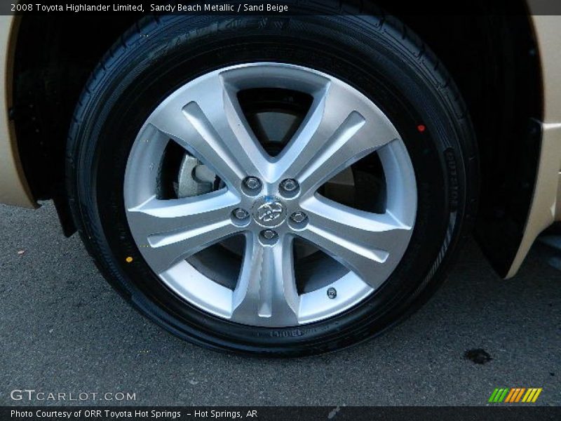 Sandy Beach Metallic / Sand Beige 2008 Toyota Highlander Limited