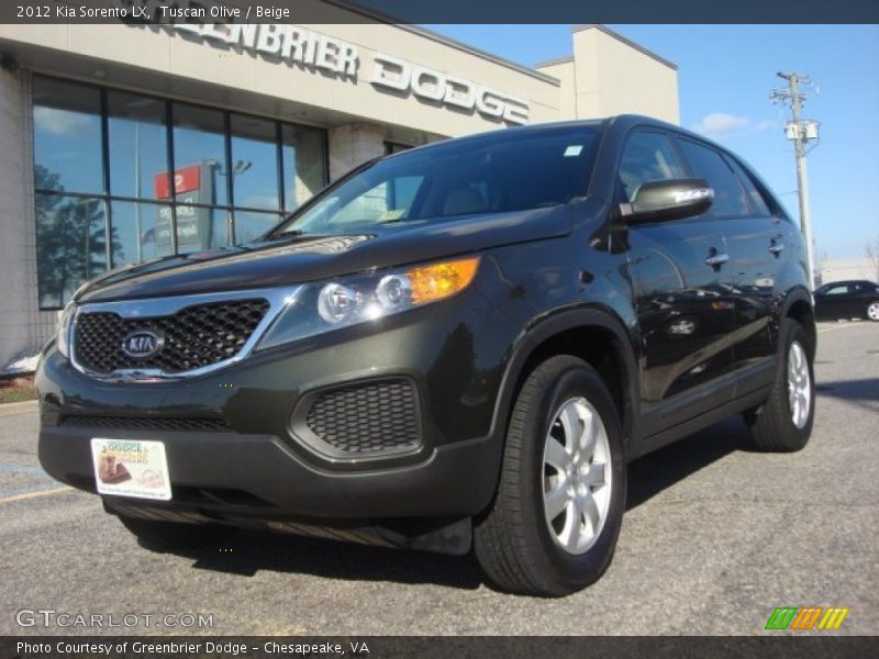 Tuscan Olive / Beige 2012 Kia Sorento LX