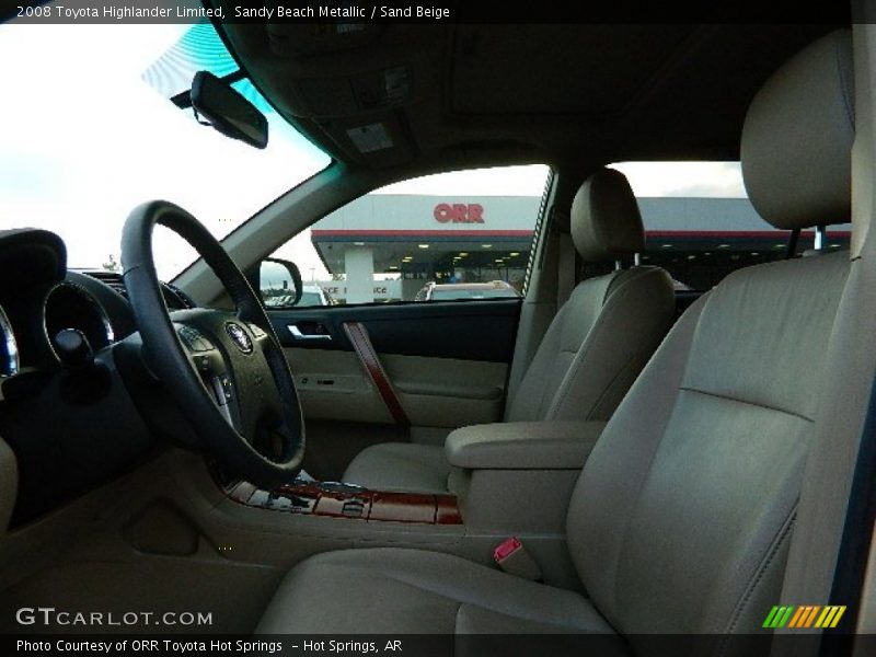 Sandy Beach Metallic / Sand Beige 2008 Toyota Highlander Limited