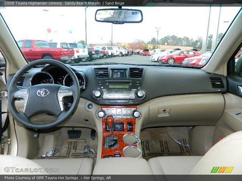 Sandy Beach Metallic / Sand Beige 2008 Toyota Highlander Limited