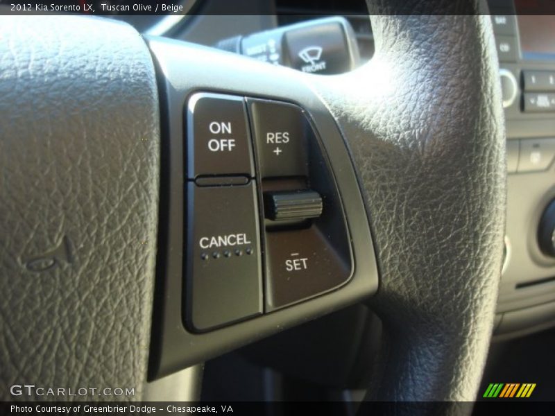 Tuscan Olive / Beige 2012 Kia Sorento LX