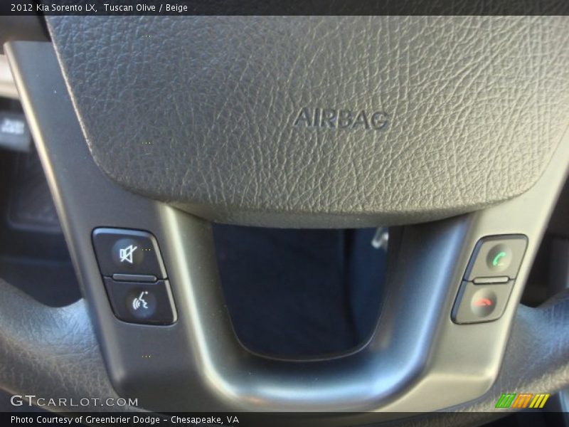 Tuscan Olive / Beige 2012 Kia Sorento LX