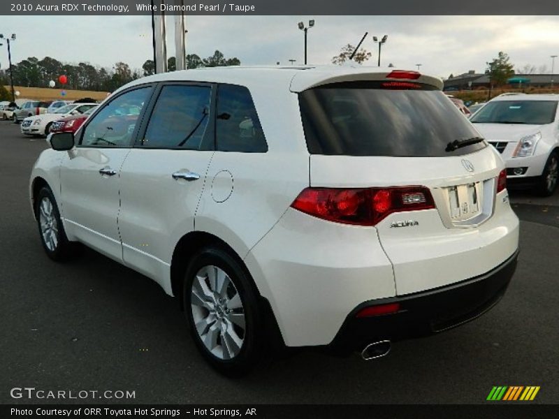 White Diamond Pearl / Taupe 2010 Acura RDX Technology