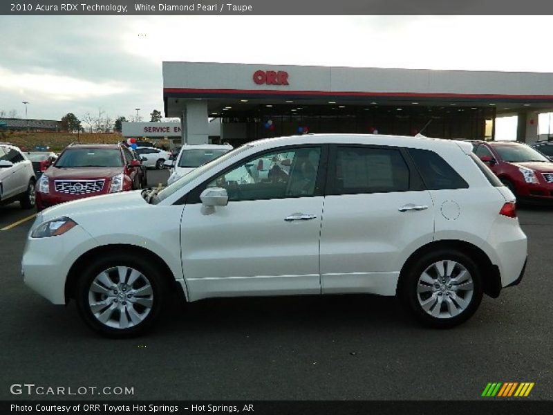 White Diamond Pearl / Taupe 2010 Acura RDX Technology
