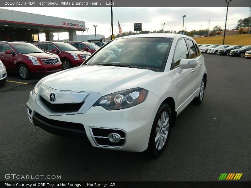 White Diamond Pearl / Taupe 2010 Acura RDX Technology