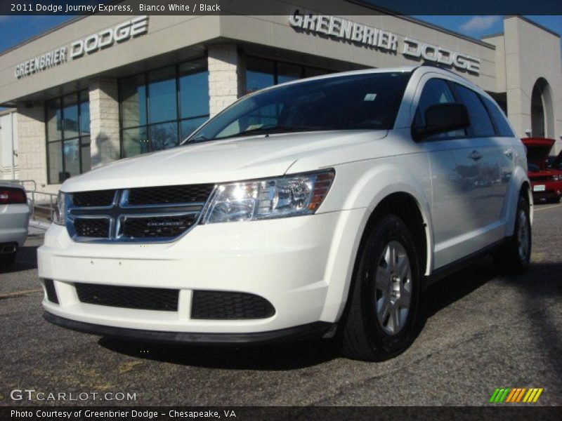 Bianco White / Black 2011 Dodge Journey Express