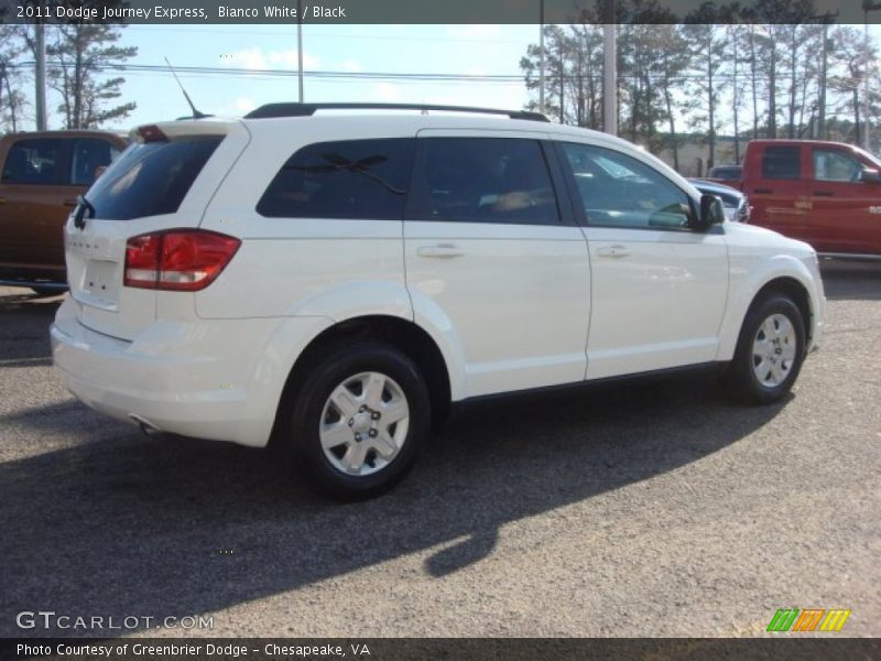 Bianco White / Black 2011 Dodge Journey Express