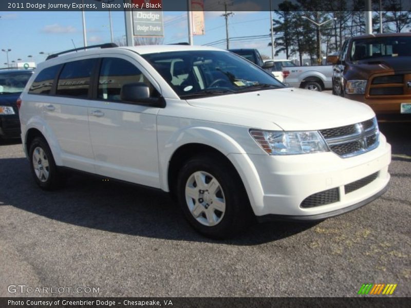 Bianco White / Black 2011 Dodge Journey Express