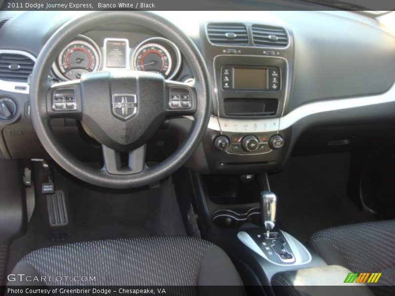 Bianco White / Black 2011 Dodge Journey Express