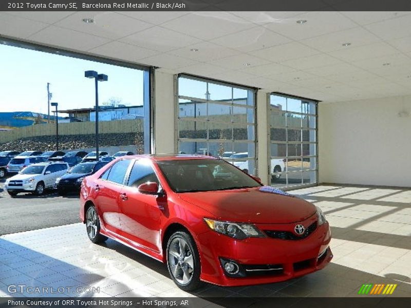 Barcelona Red Metallic / Black/Ash 2012 Toyota Camry SE