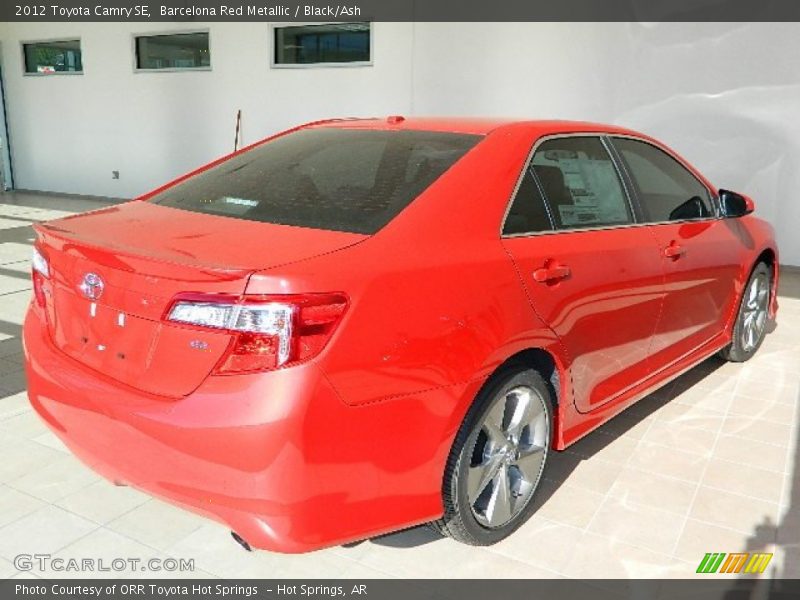 Barcelona Red Metallic / Black/Ash 2012 Toyota Camry SE