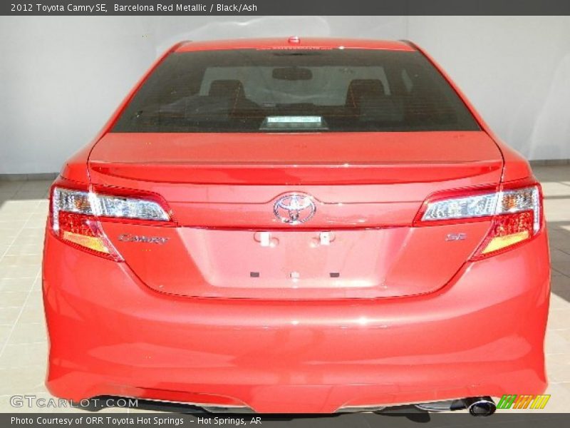 Barcelona Red Metallic / Black/Ash 2012 Toyota Camry SE