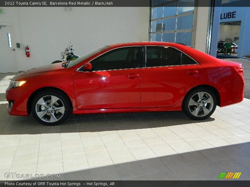 Barcelona Red Metallic / Black/Ash 2012 Toyota Camry SE
