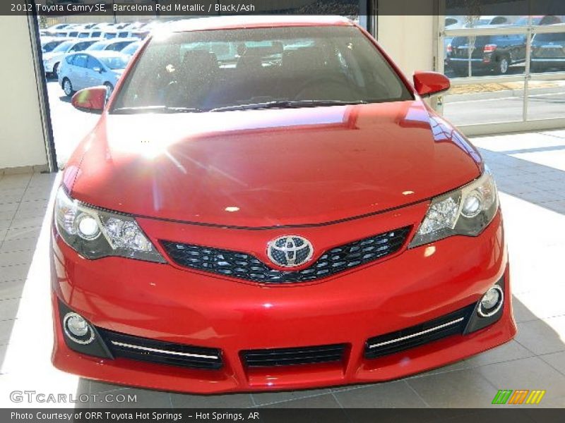 Barcelona Red Metallic / Black/Ash 2012 Toyota Camry SE