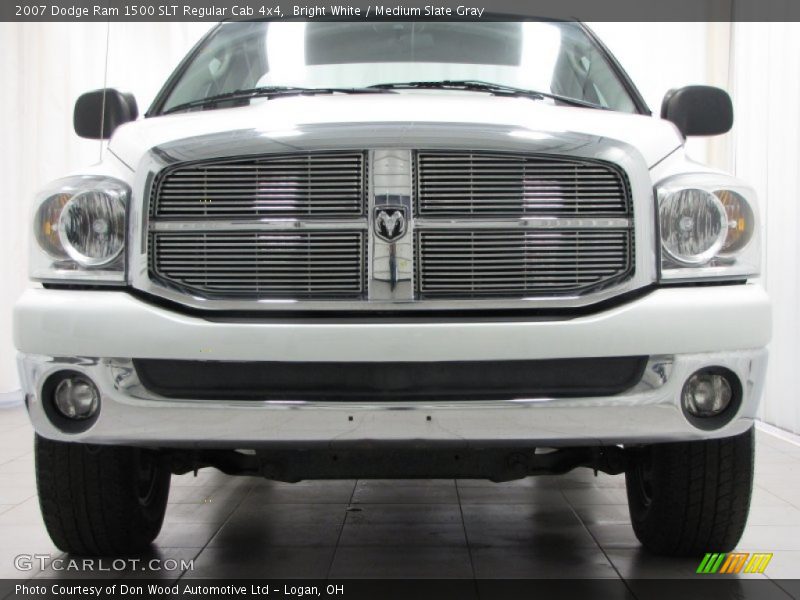 Bright White / Medium Slate Gray 2007 Dodge Ram 1500 SLT Regular Cab 4x4