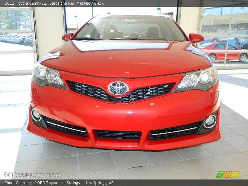 Barcelona Red Metallic / Black 2012 Toyota Camry SE