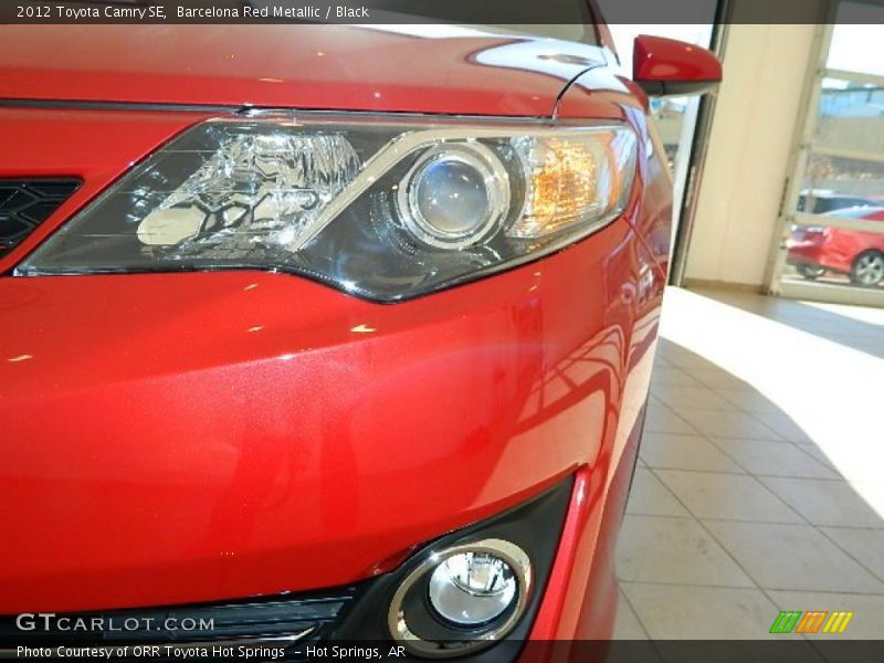 Barcelona Red Metallic / Black 2012 Toyota Camry SE