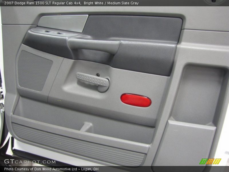 Bright White / Medium Slate Gray 2007 Dodge Ram 1500 SLT Regular Cab 4x4