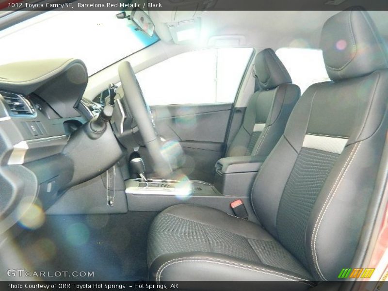 Barcelona Red Metallic / Black 2012 Toyota Camry SE