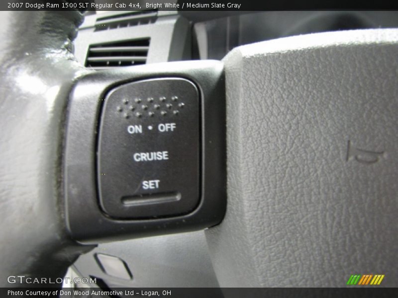 Bright White / Medium Slate Gray 2007 Dodge Ram 1500 SLT Regular Cab 4x4