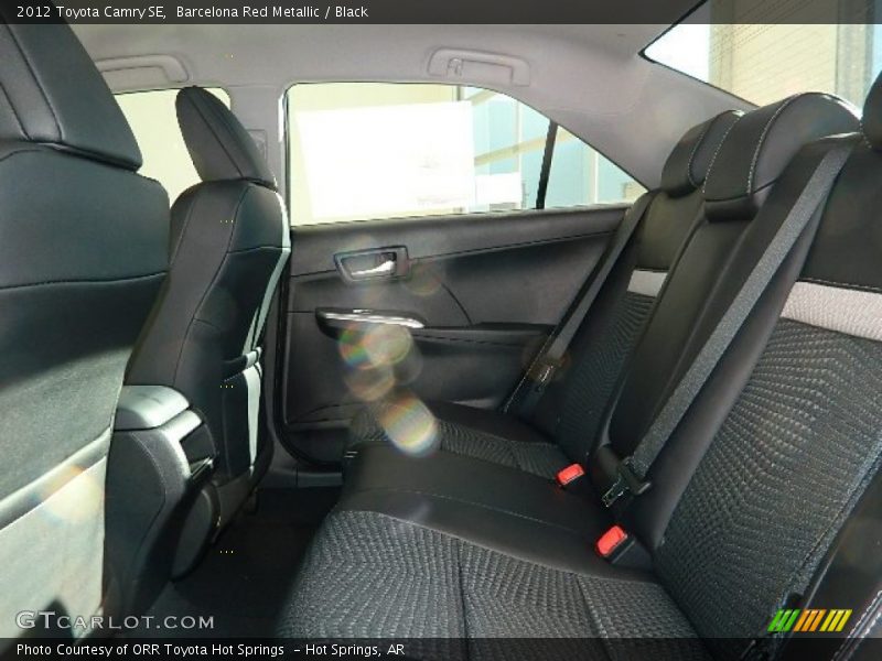 Barcelona Red Metallic / Black 2012 Toyota Camry SE