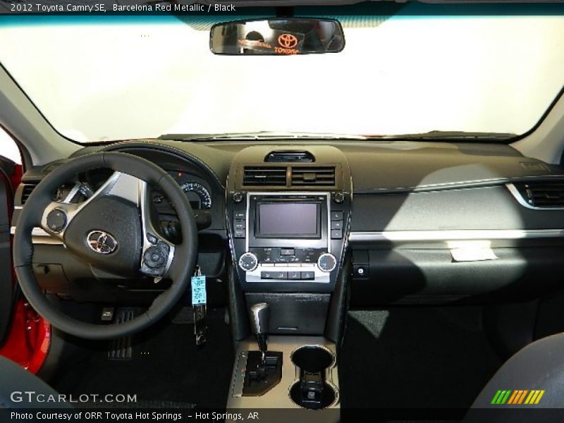 Barcelona Red Metallic / Black 2012 Toyota Camry SE