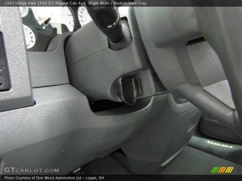 Bright White / Medium Slate Gray 2007 Dodge Ram 1500 SLT Regular Cab 4x4