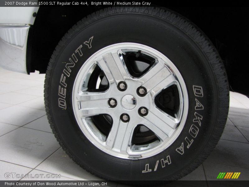 Bright White / Medium Slate Gray 2007 Dodge Ram 1500 SLT Regular Cab 4x4