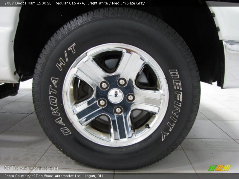 Bright White / Medium Slate Gray 2007 Dodge Ram 1500 SLT Regular Cab 4x4