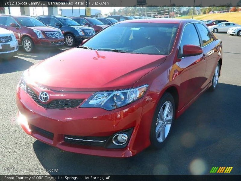 Barcelona Red Metallic / Black/Ash 2012 Toyota Camry SE