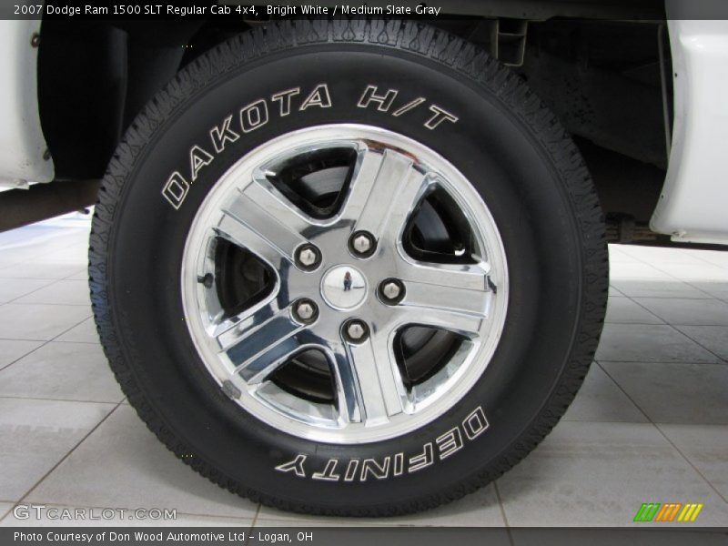 Bright White / Medium Slate Gray 2007 Dodge Ram 1500 SLT Regular Cab 4x4