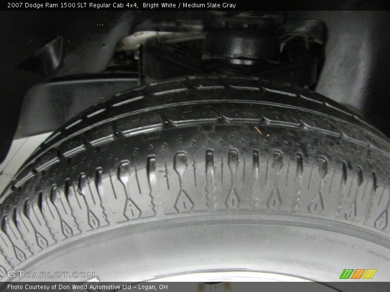 Bright White / Medium Slate Gray 2007 Dodge Ram 1500 SLT Regular Cab 4x4