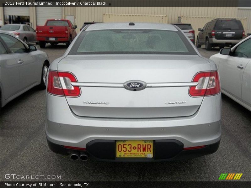 Ingot Silver / Charcoal Black 2012 Ford Taurus Limited