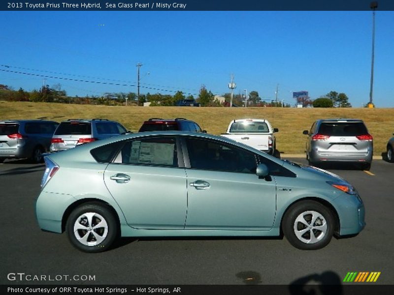 Sea Glass Pearl / Misty Gray 2013 Toyota Prius Three Hybrid