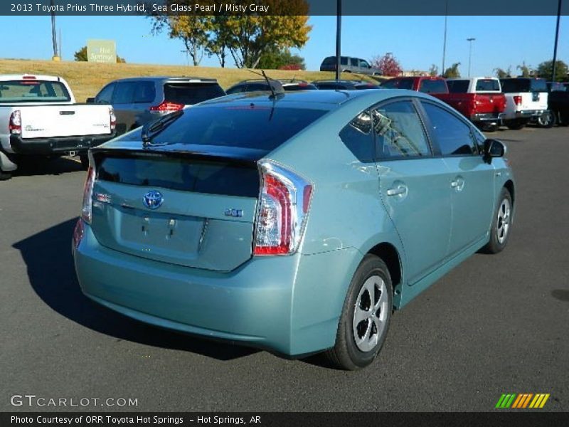 Sea Glass Pearl / Misty Gray 2013 Toyota Prius Three Hybrid