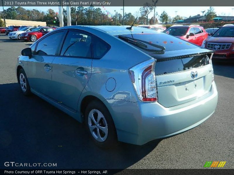 Sea Glass Pearl / Misty Gray 2013 Toyota Prius Three Hybrid