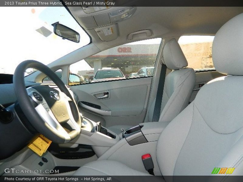 Sea Glass Pearl / Misty Gray 2013 Toyota Prius Three Hybrid