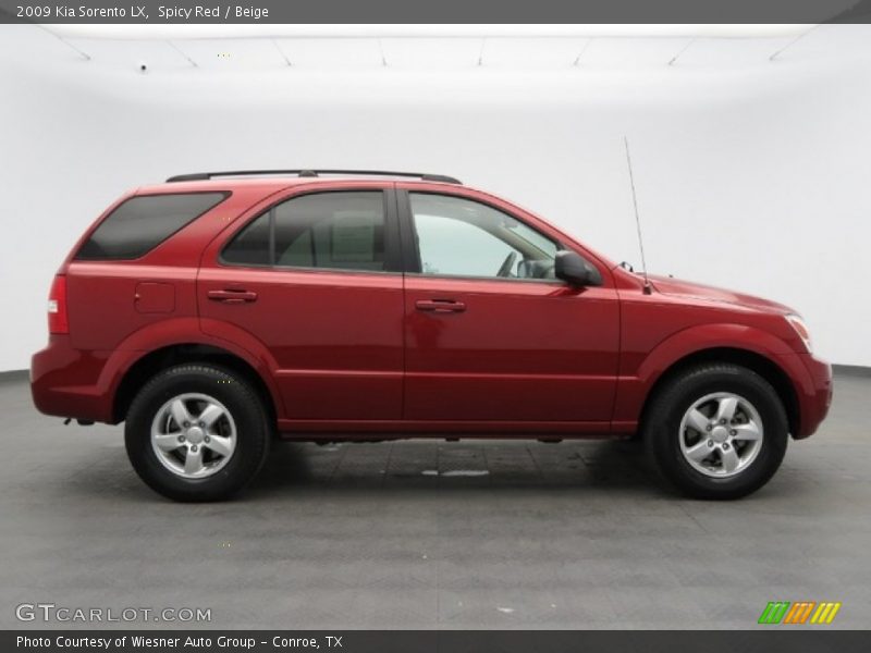 Spicy Red / Beige 2009 Kia Sorento LX