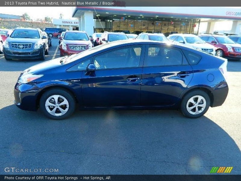 Nautical Blue Metallic / Bisque 2013 Toyota Prius Two Hybrid