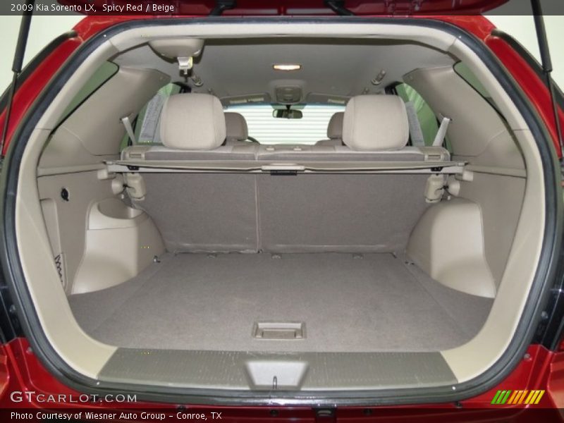 Spicy Red / Beige 2009 Kia Sorento LX